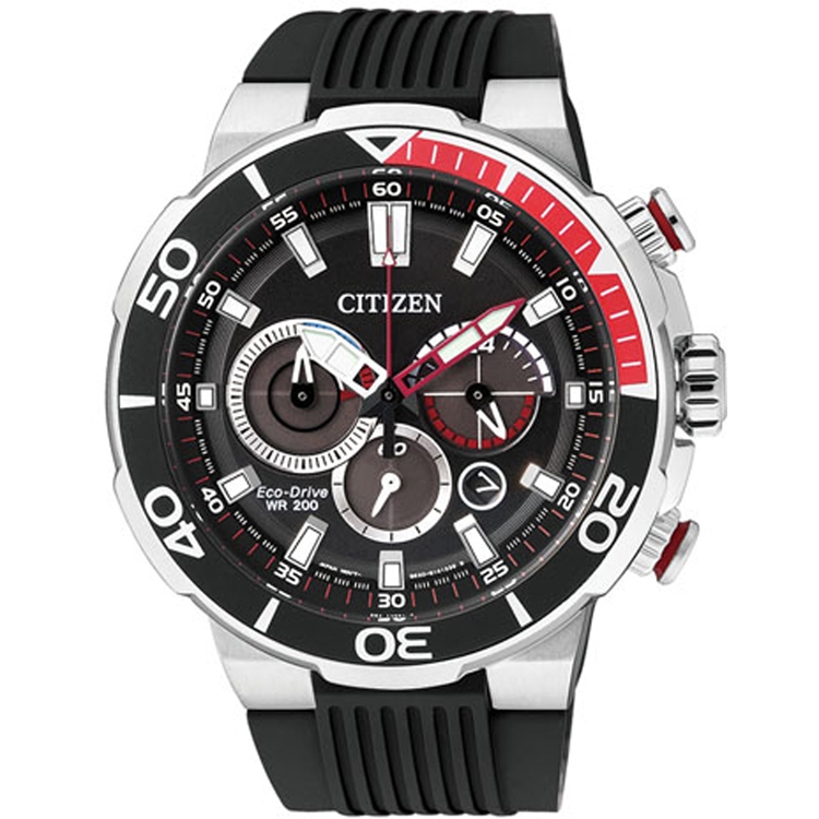 Citizen Eco-Drive Chronograph CA4250-03E Watch Strap 14mm