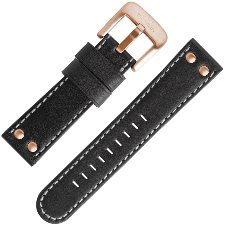 TW Steel Watch Strap TW416 TW418 Black 22mm