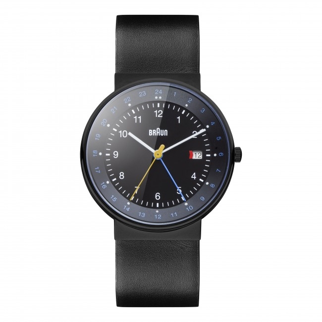 Braun BN0142BKBKG Watch Strap Black Leather