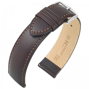 Hirsch Kent Artisan Watch Band Italian Calf Skin Brown