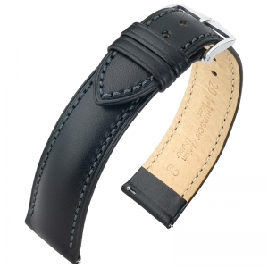 Hirsch Kent Artisan Watch Band Italian Calf Skin Black