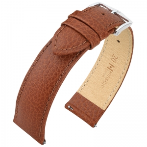 Hirsch Kansas Watch Strap Buffalograin Golden Brown