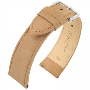 Hirsch Nubuck Watch Strap Leather Beige