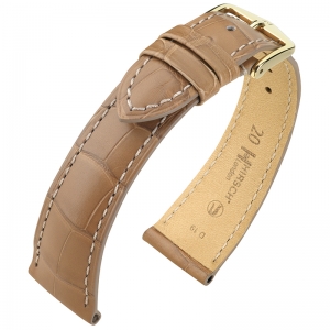 Hirsch London Watch Strap Alligator Skin Matte Beige