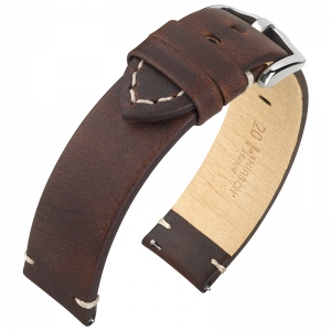 Hirsch Ranger Watch Strap Calf Skin Dark Brown