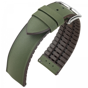 Hirsch Arne Performance Collection Green Leather / Brown Rubber