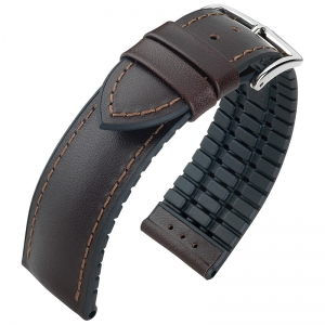 Hirsch James Performance Collection Brown/Black Leather/Caoutchouc 300m WR