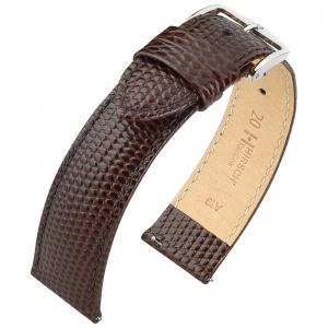 Hirsch Rainbow Watch Band Lizardgrain Brown