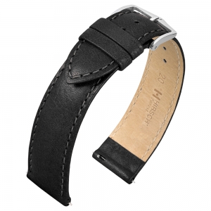 Hirsch Forest Watch Band Buffalo Calf Black