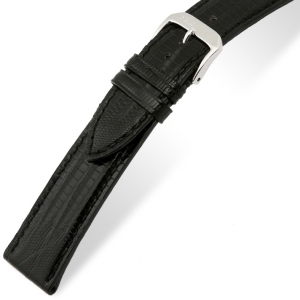 Rios Avenue Watch Strap Teju Lizard Skin Black