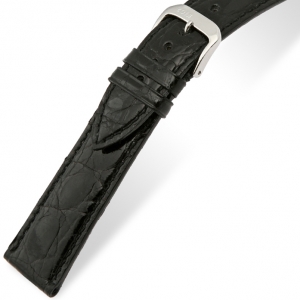 Rios Lord Watch Strap Crocodile Skin Black