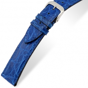 Rios Lord Watch Strap Crocodile Skin Royal Blue