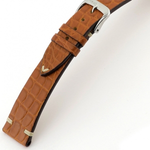 Rios Royal Watch Strap Alligator Skin Cognac