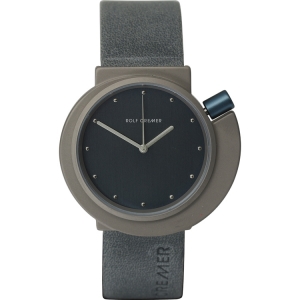 Rolf Cremer Spirale 492330 Watch Strap Grey Blue Leather 20mm