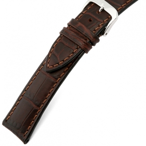 Happel Jackson Alligatorgrain Watch Strap Brown