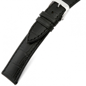 Happel Jackson Alligatorgrain Watch Strap Black