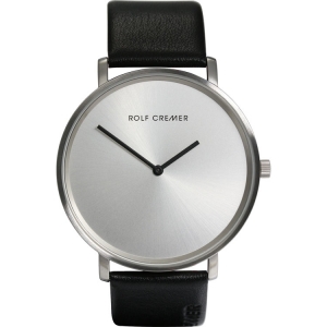 Rolf Cremer "Flat 45" 501303 Watch Strap Black Leather 22mm