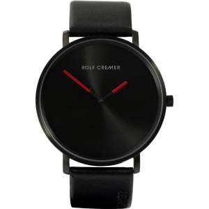 Rolf Cremer "Flat 45" 501304 Watch Strap Black Leather 22mm