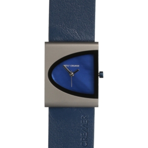 Rolf Cremer Arch 505306 Watch Strap Dark Blue Leather 24mm