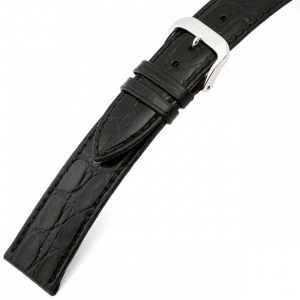 Rios Brazil Crocodile Watch Strap Cowhide Black