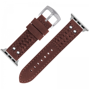 Strap Works Woven Watch Strap for Apple Watch Maroon