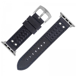 Strap Works Woven Watch Strap for Apple Watch Dark Blue