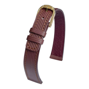 Seiko Watch Strap Calf Skin Burgundy 13mm