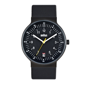 Braun BN0082BKBKMHG Watch Strap Black Mesh (Milanese)