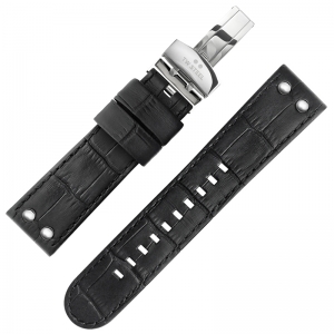 TW Steel CEO Adesso Watch Strap CE7001 Black Folding Clasp 22mm
