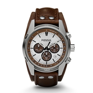 Fossil CH2565 Watch Strap Brown Leather