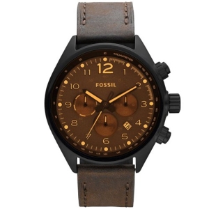 Fossil CH2782 Watch Strap Brown Leather