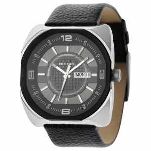 Diesel DZ1117 Watch Strap Black Leather