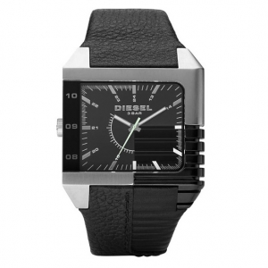 Diesel DZ1397 Watch Strap Black Leather