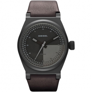 Diesel DZ1560 Watch Strap Dark Brown Leather