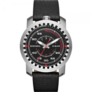 Diesel DZ1750 Watch Strap Black Leather