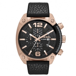 Diesel DZ4297 Watch Strap Black Leather