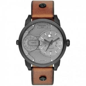 Diesel DZ7337 Watch Strap Brown Leather