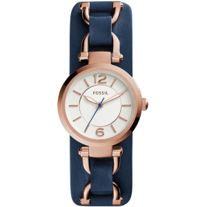 Fossil ES3857 Watch Strap Blue Leather