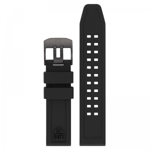 Luminox 7050 7060 Series Watch Strap Black Rubber 20mm - FP.7050.20B