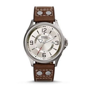 Fossil FS4936 Watch Strap Brown Leather