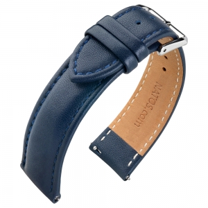 Nappa Calf Skin Watch Strap Blue