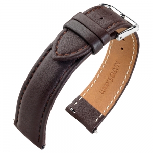 Nappa Calf Skin Watch Strap Brown