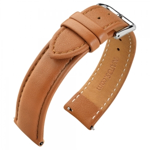 Nappa Calf Skin Watch Strap Light Brown