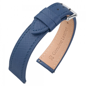 Saffiano Calf Skin Watch Strap Blue