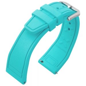 IWC Style Watch Strap FKM Rubber Turquoise