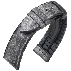 Hirsch Stone Performance Watch Strap Slate / Rubber - Gray - 20mm