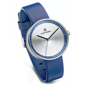 Jacob Jensen Watch Band Strata 282, blue leather 16mm