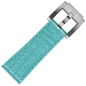 Marc Coblen / TW Steel Watch Strap Turquoise Leather Alligator 22mm