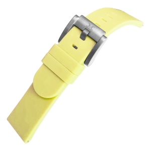 Marc Coblen / TW Steel Silicone Watch Strap Pastel Yellow 22mm