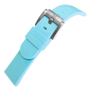 Marc Coblen / TW Steel Silicone Watch Strap Pastel Blue 22mm